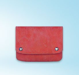 Red Real Leather Wallet