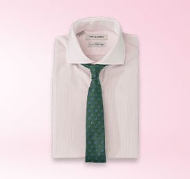 White Sateen Slim Fit Shirt